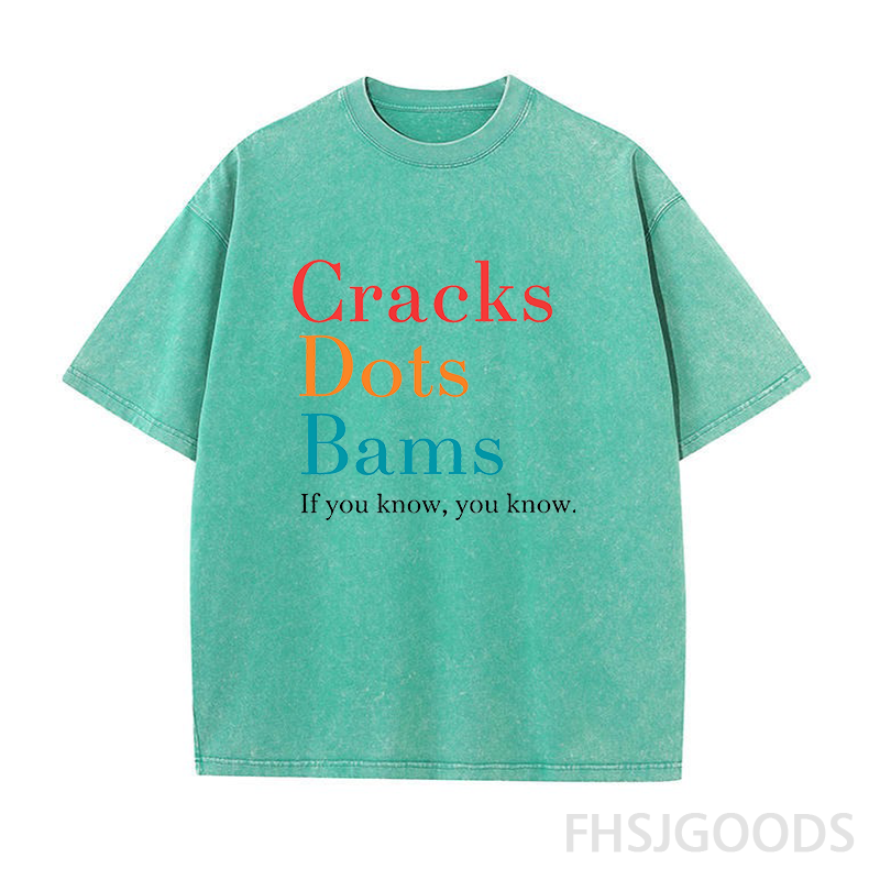 Cracks Dots Bams If You Know You Know Mahjong Unisex Distressed T-Shirt