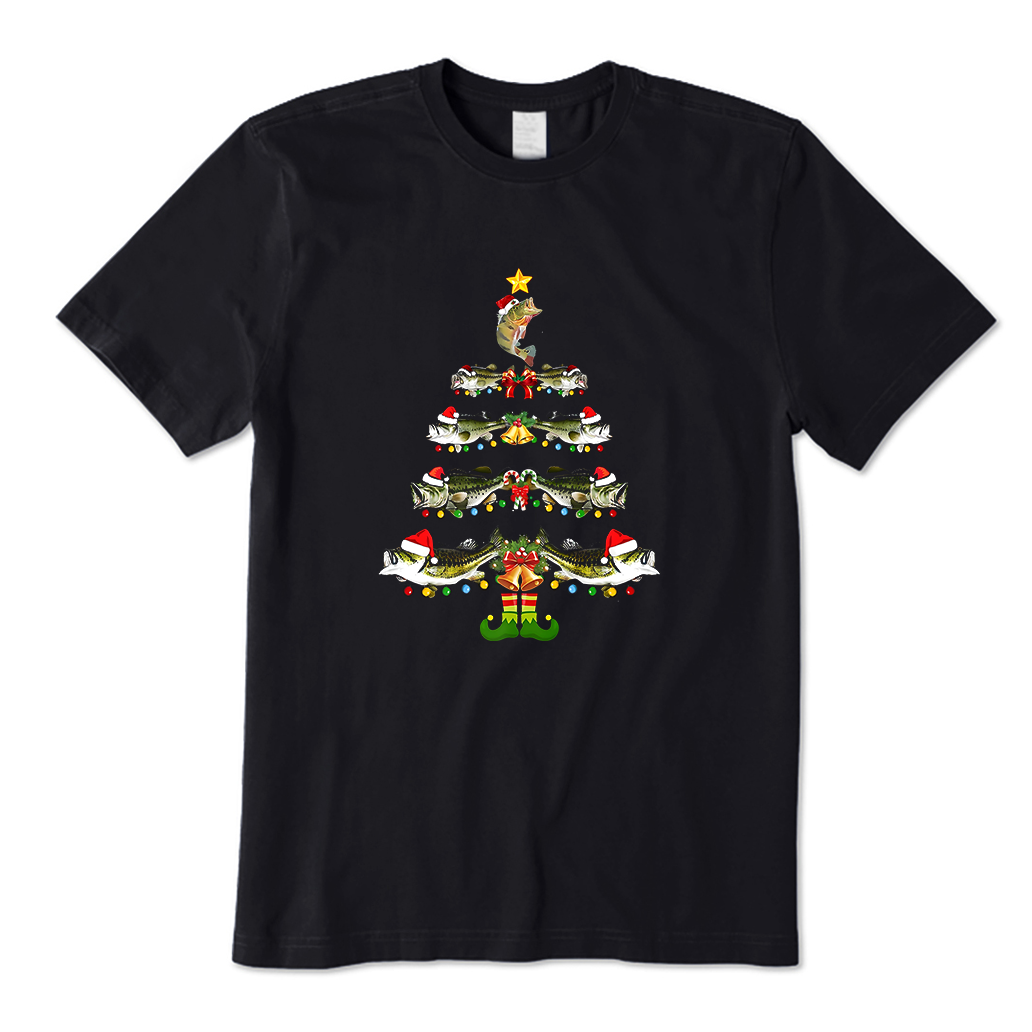 CHRISTMAS TREE MERRY FISHMAS T-Shirt