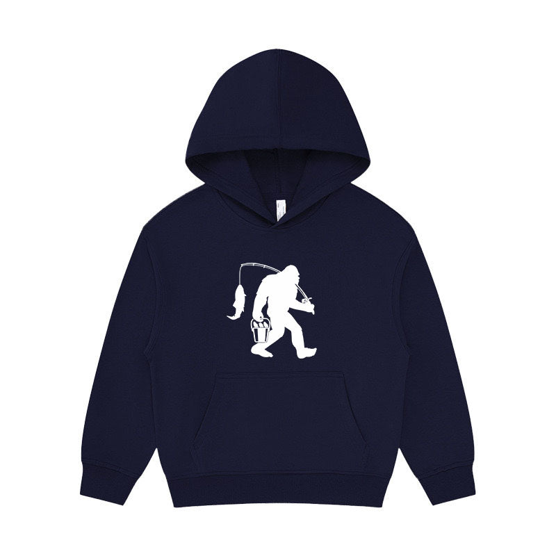 Big Foot Fishing Kid's Hoodie