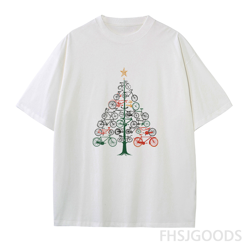 Bicycle Christmas Tree Unisex T-Shirt