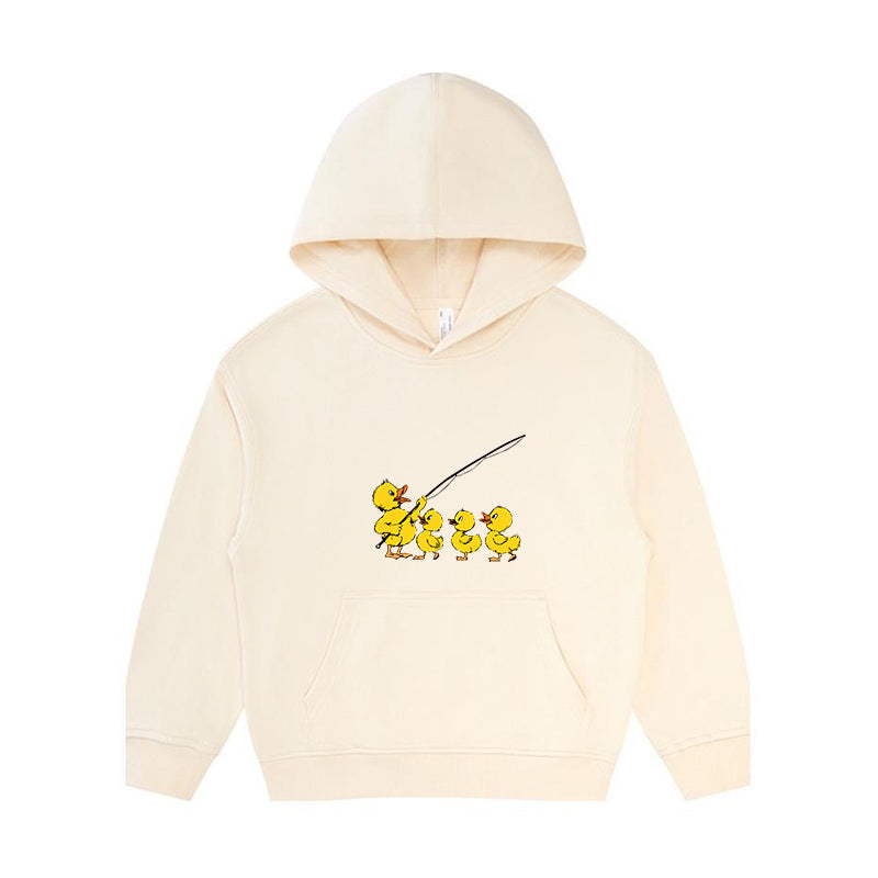 Duck Go Fishing Kid's Hoodie