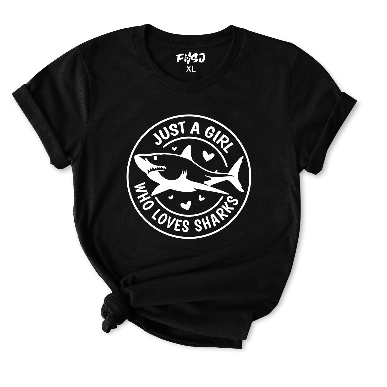 Just A Girl Who Loves Sharks T-Shirt for Women
