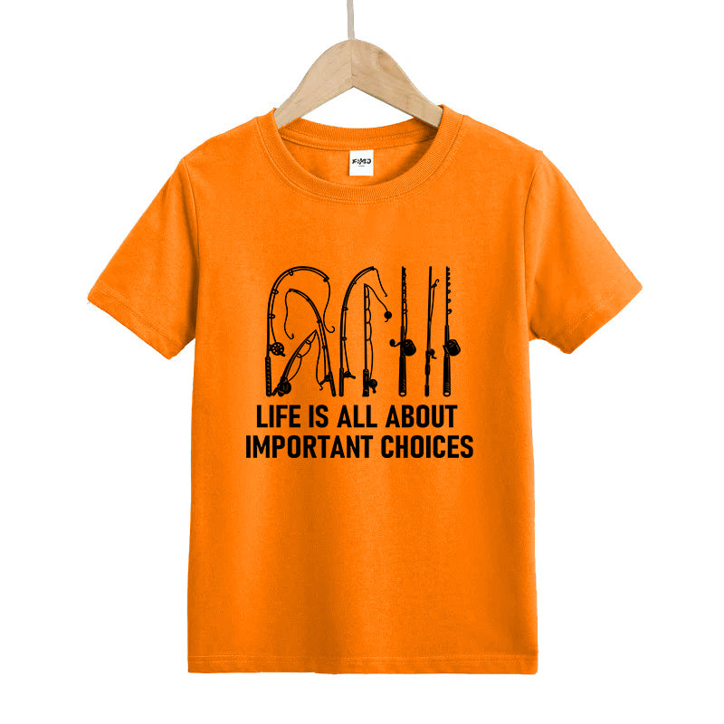 Life Is All About Important Choices Kid's T-Shirts