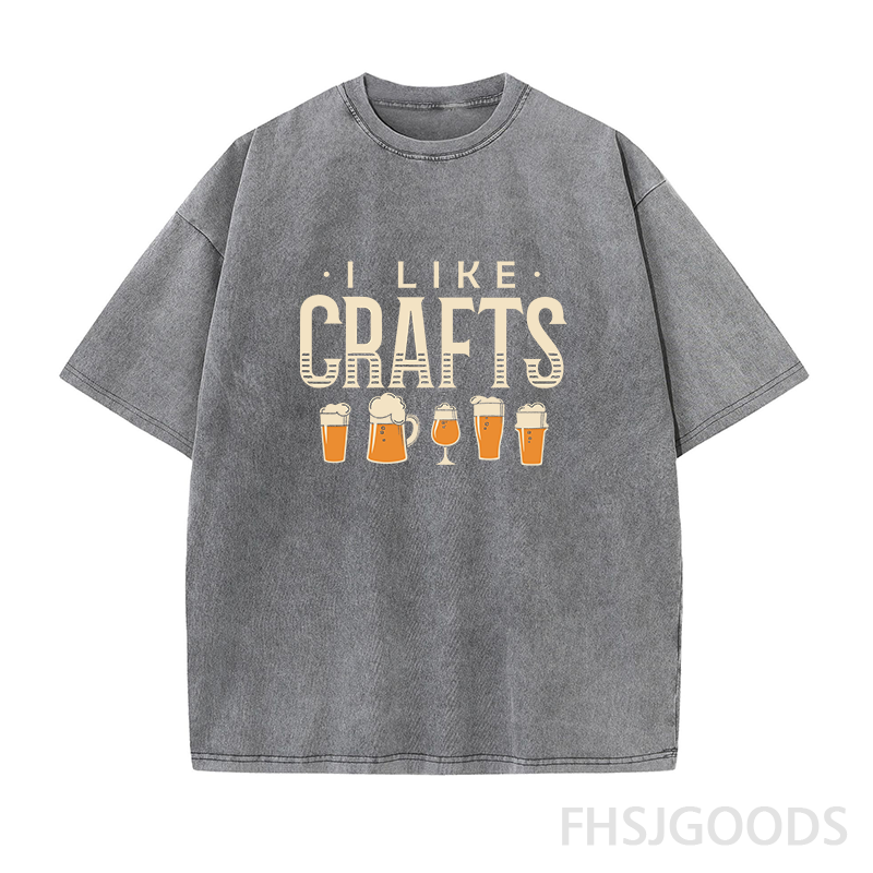 I Like Crafts Craft Beer Unisex Distressed T-Shirt