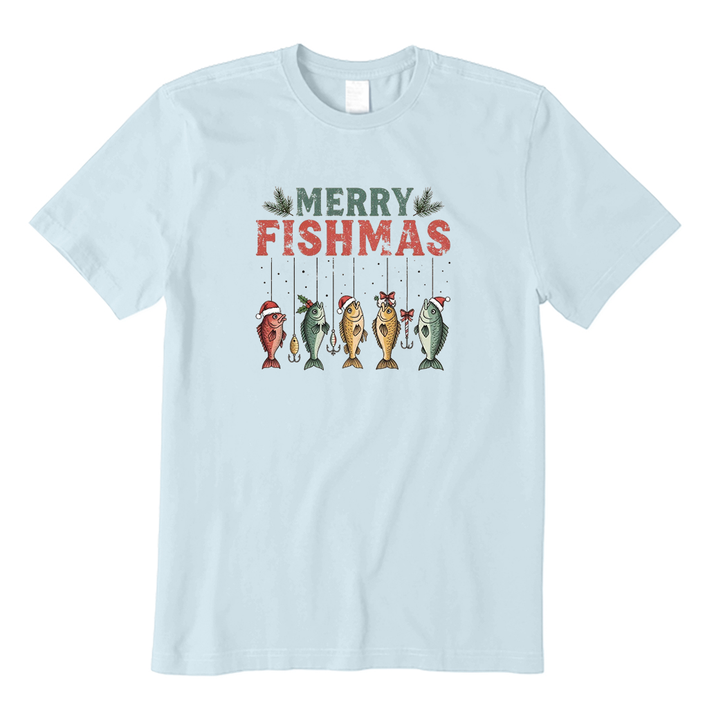 Merry Fishmas Christmas Tree T-Shirt