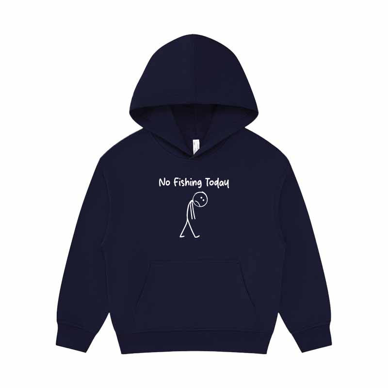 No Fishing Today Kid's Hoodie