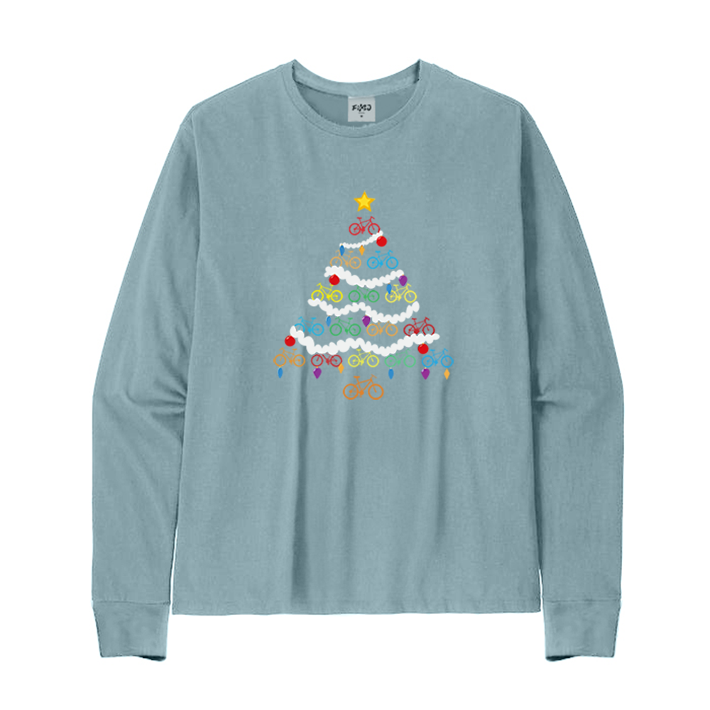 Christmas Bicycle Long Sleeve T-Shirt