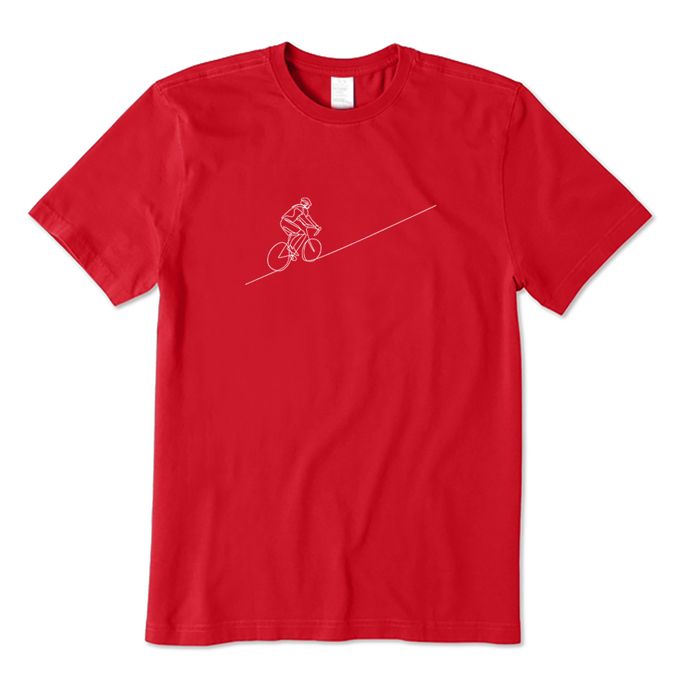 Minimalist Line Art Cyclist T-shirt