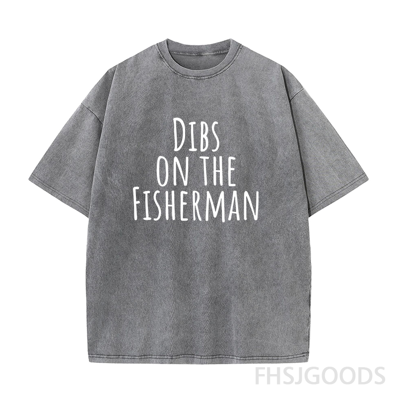 Dibs on The Fisherman Unisex Distressed T-Shirt