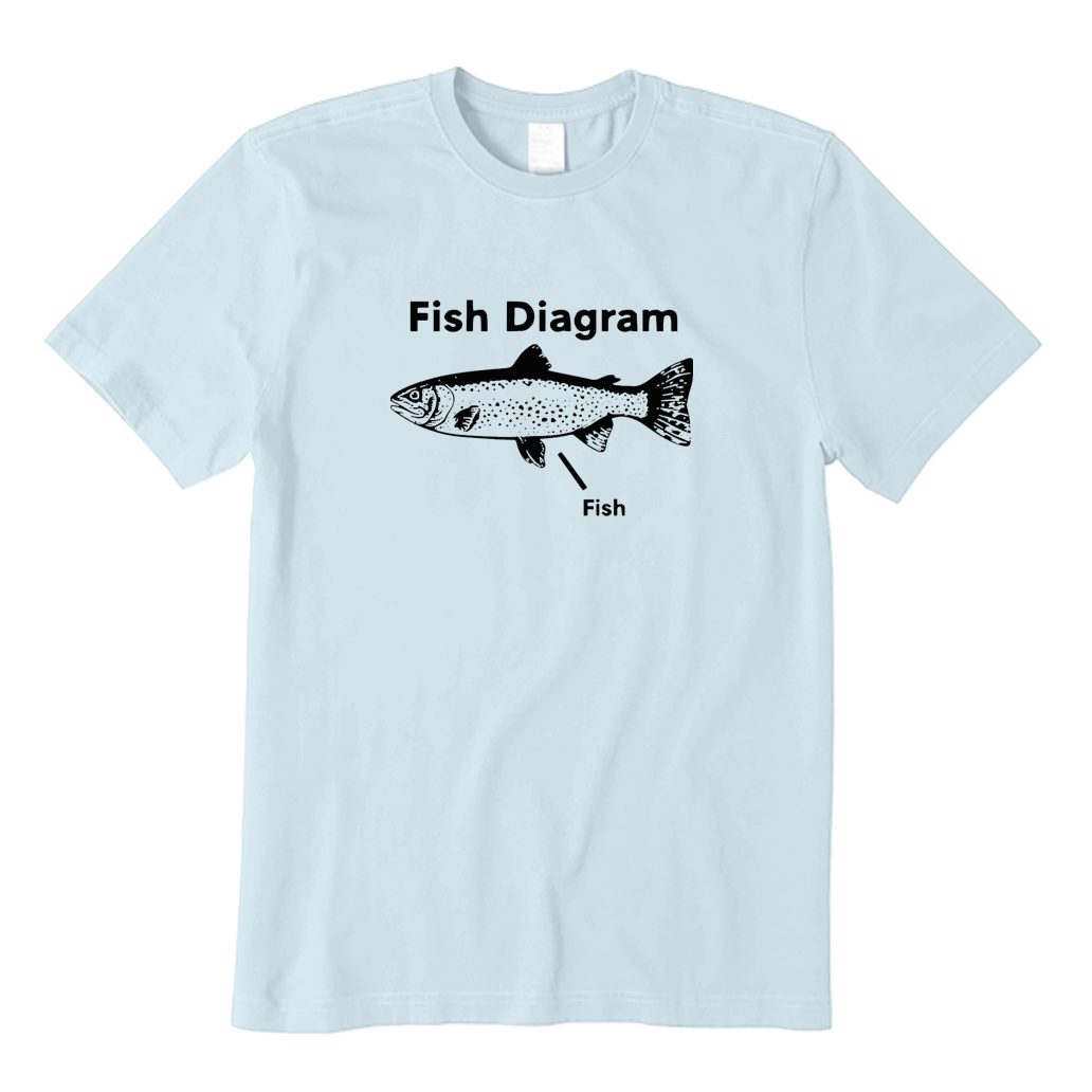Fish Diagram T-shirt