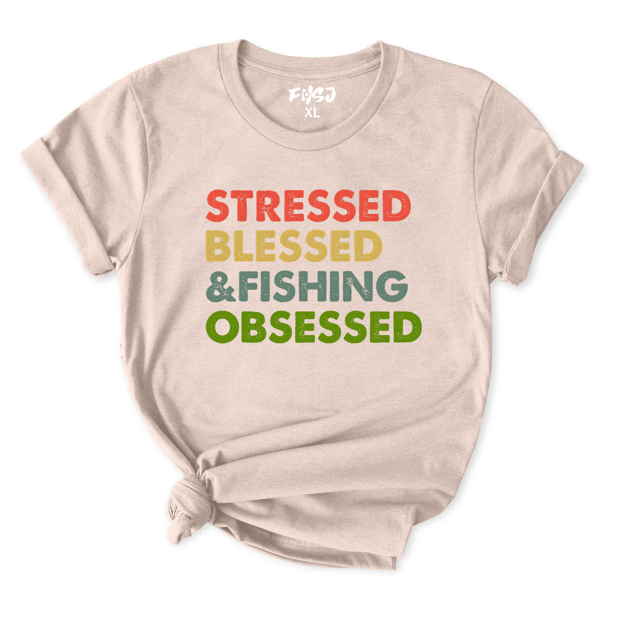 STRESSED BLESSED &FISHING OBSESSED T-Shirt for Women