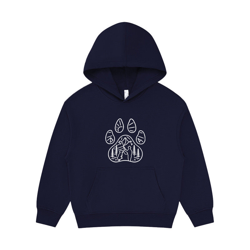 Fishing with My Dog Kid's Hoodie