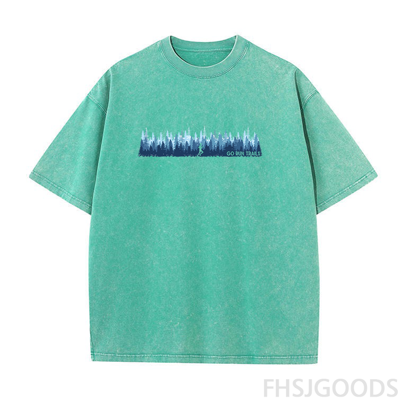 Go Run Trails Unisex Distressed T-Shirt