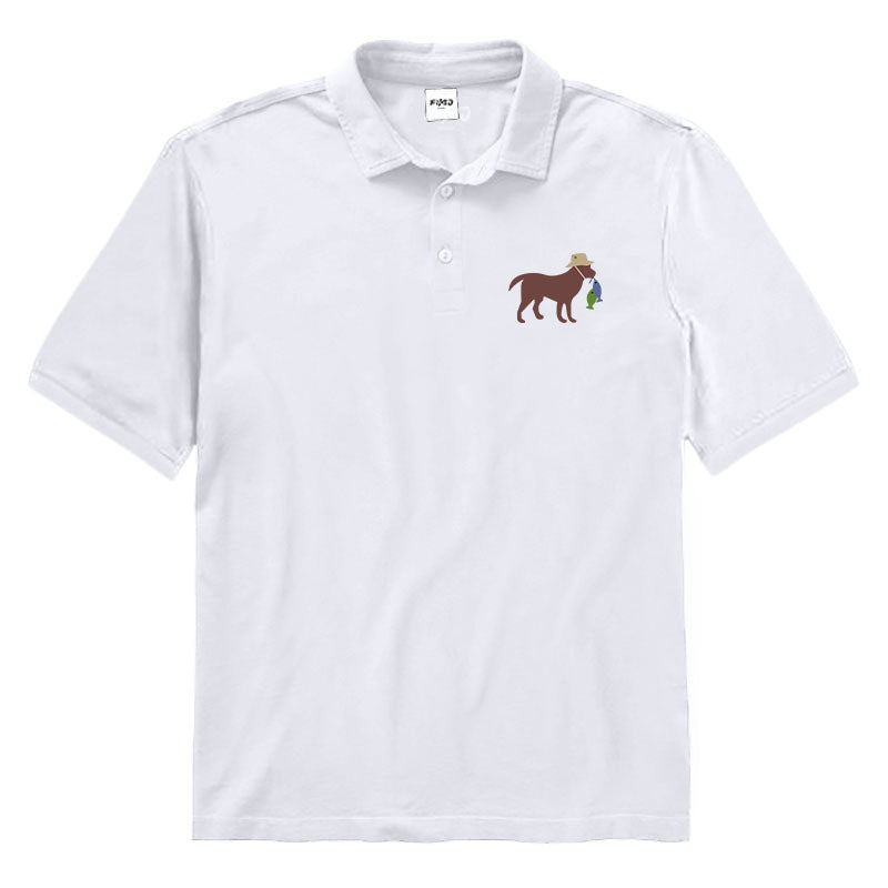 Dog Fishing Polo Shirt