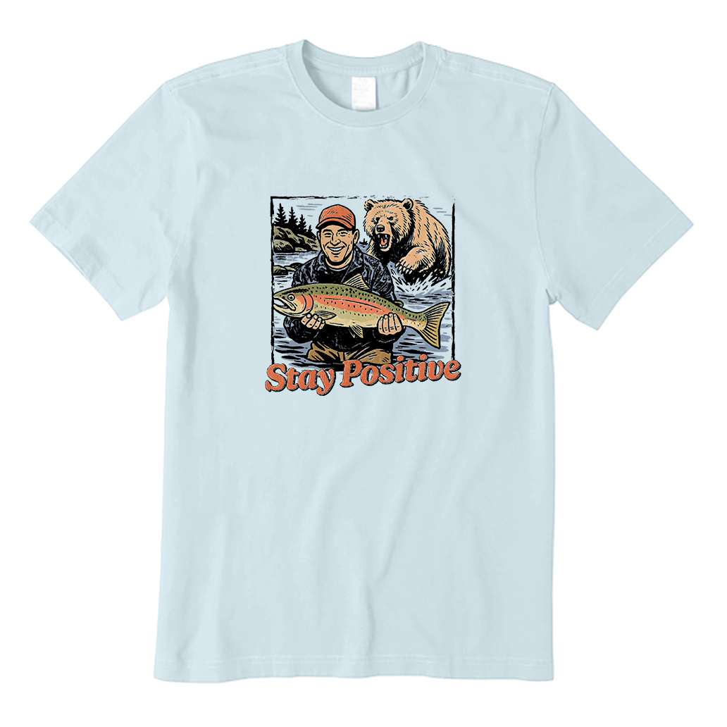 Stay Positive Bear Attack T-Shirt