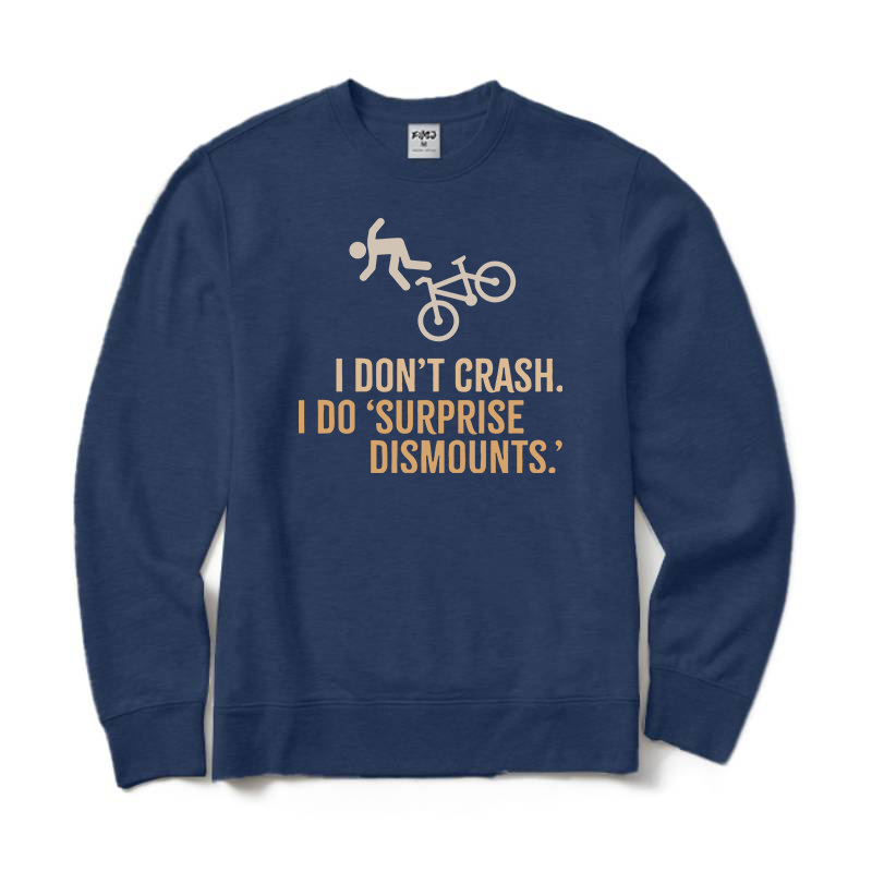 surprise dismount Bike Crewneck Sweatshirt