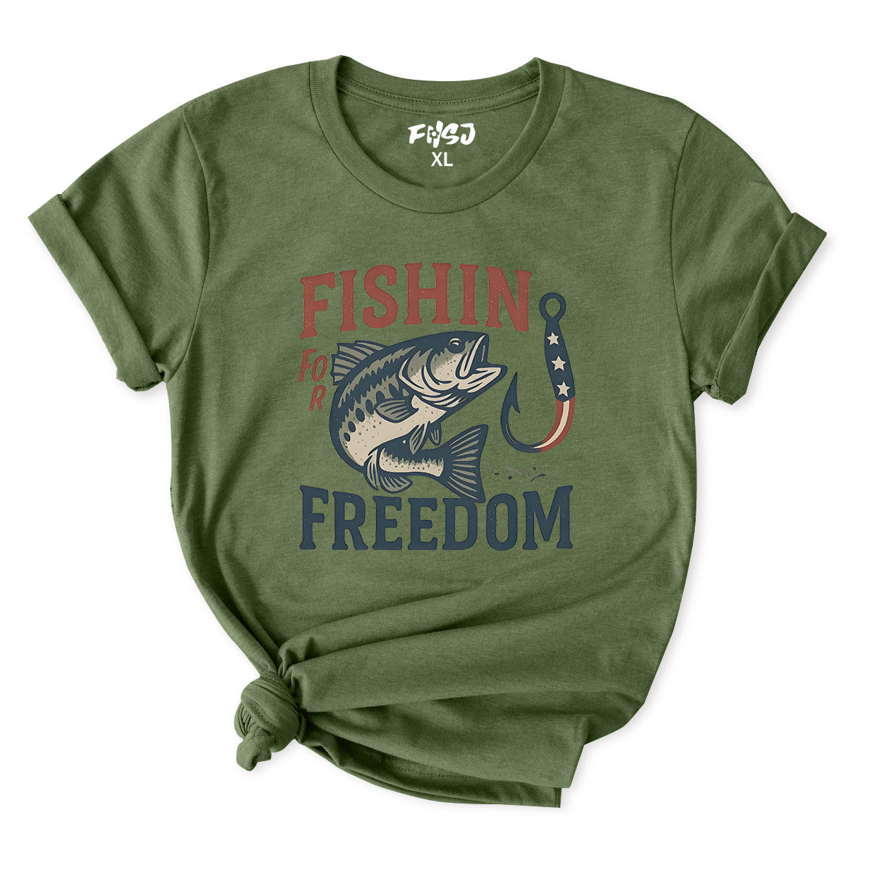 Fishin' for Freedom T-Shirt for Women