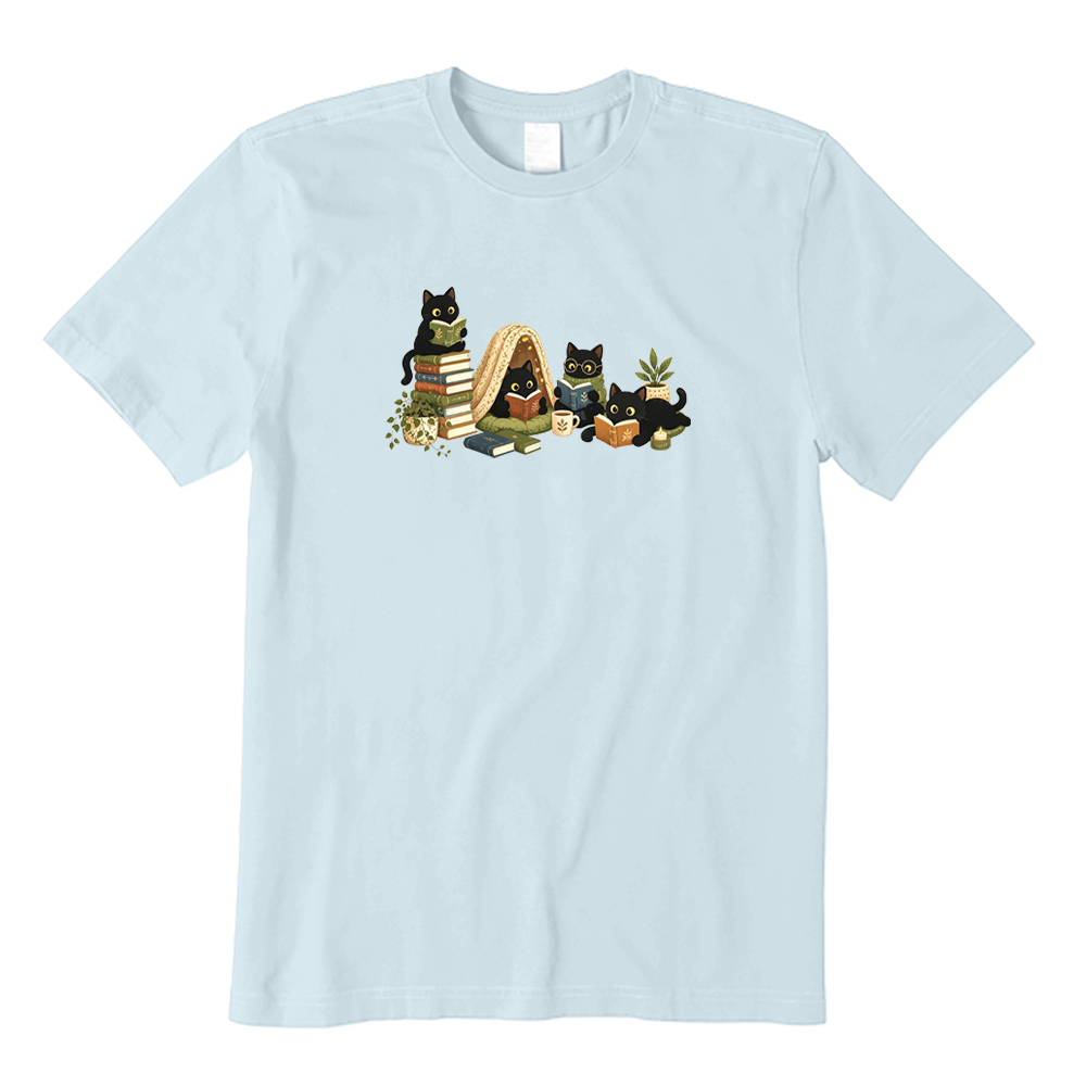 Reading Black Cats T-shirt