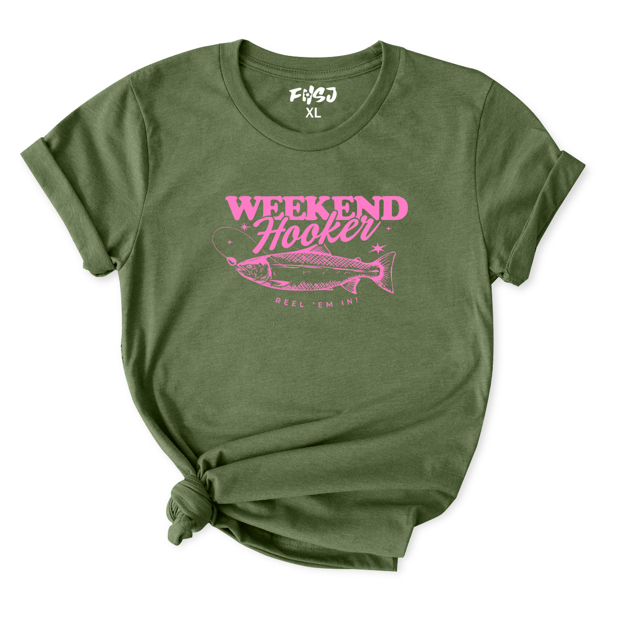 Weekend Hooker Fishing T-Shirt for Women