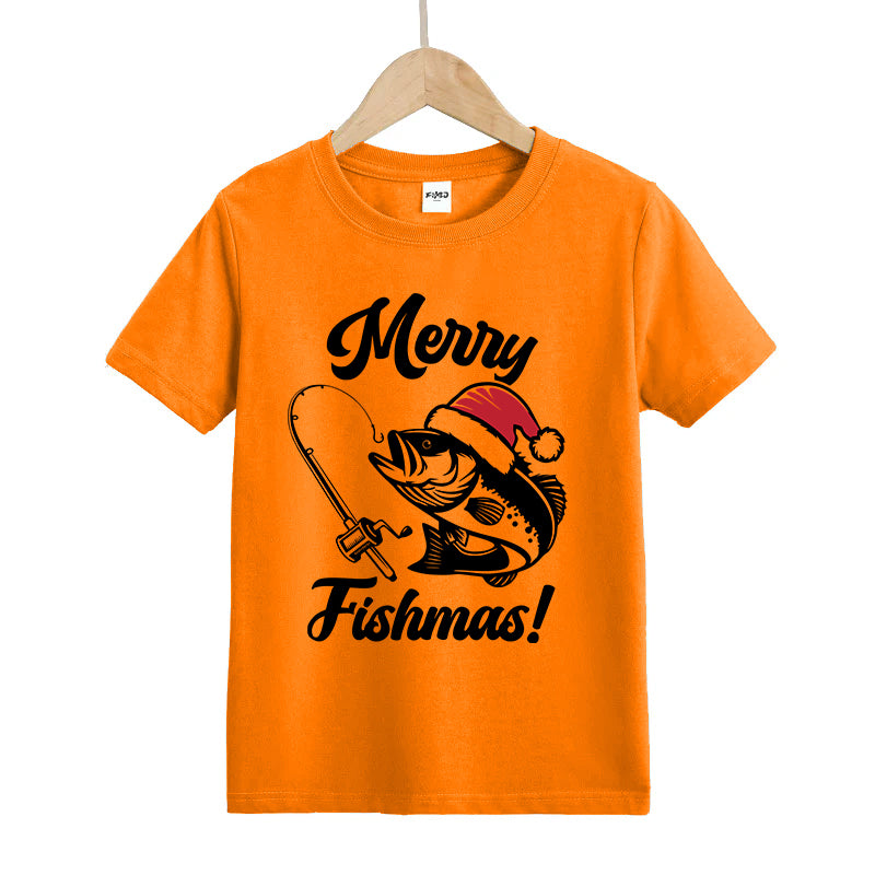 Merry Fishmas Kid's T-Shirts