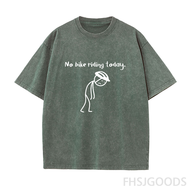 No Bike Riding Today Unisex Distressed T-Shirt