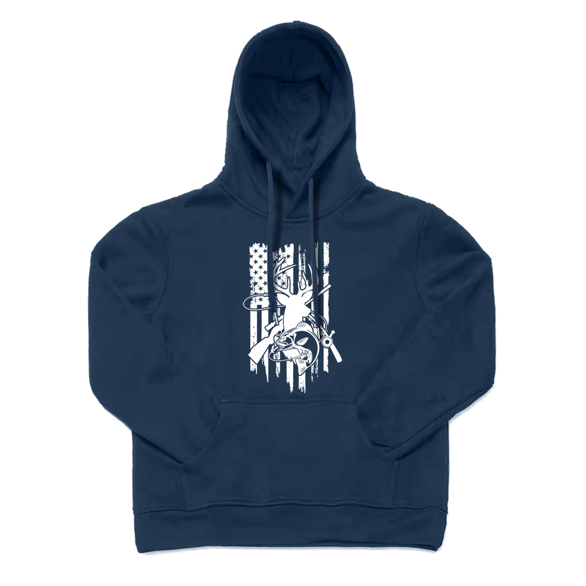 Hunting and American Flag Hoodie