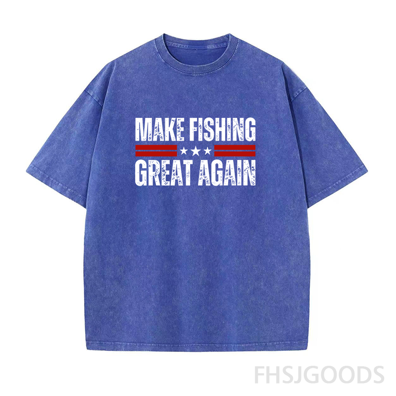 Make Fishing Great Again Unisex Distressed T-Shirt