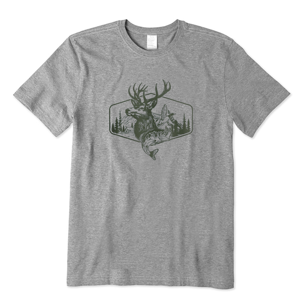 Deer Duck Fishing T-Shirt