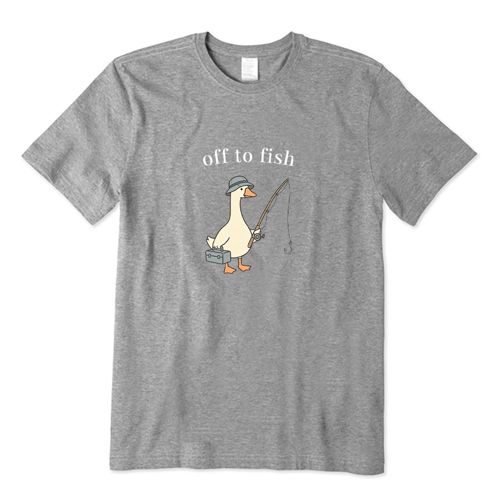 Off To Fish Goose T-shirt