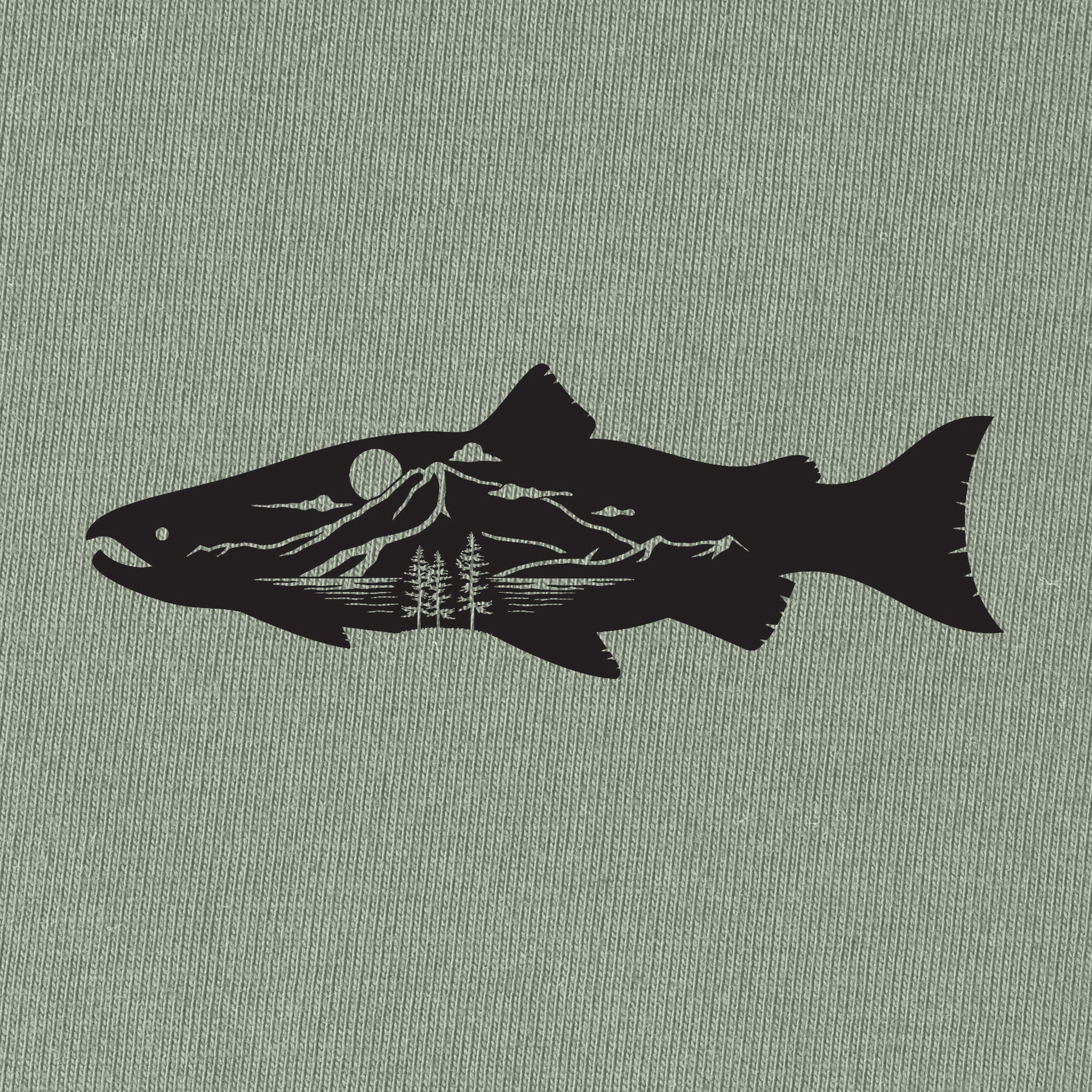 Fish and Landscape Trees T-Shirt