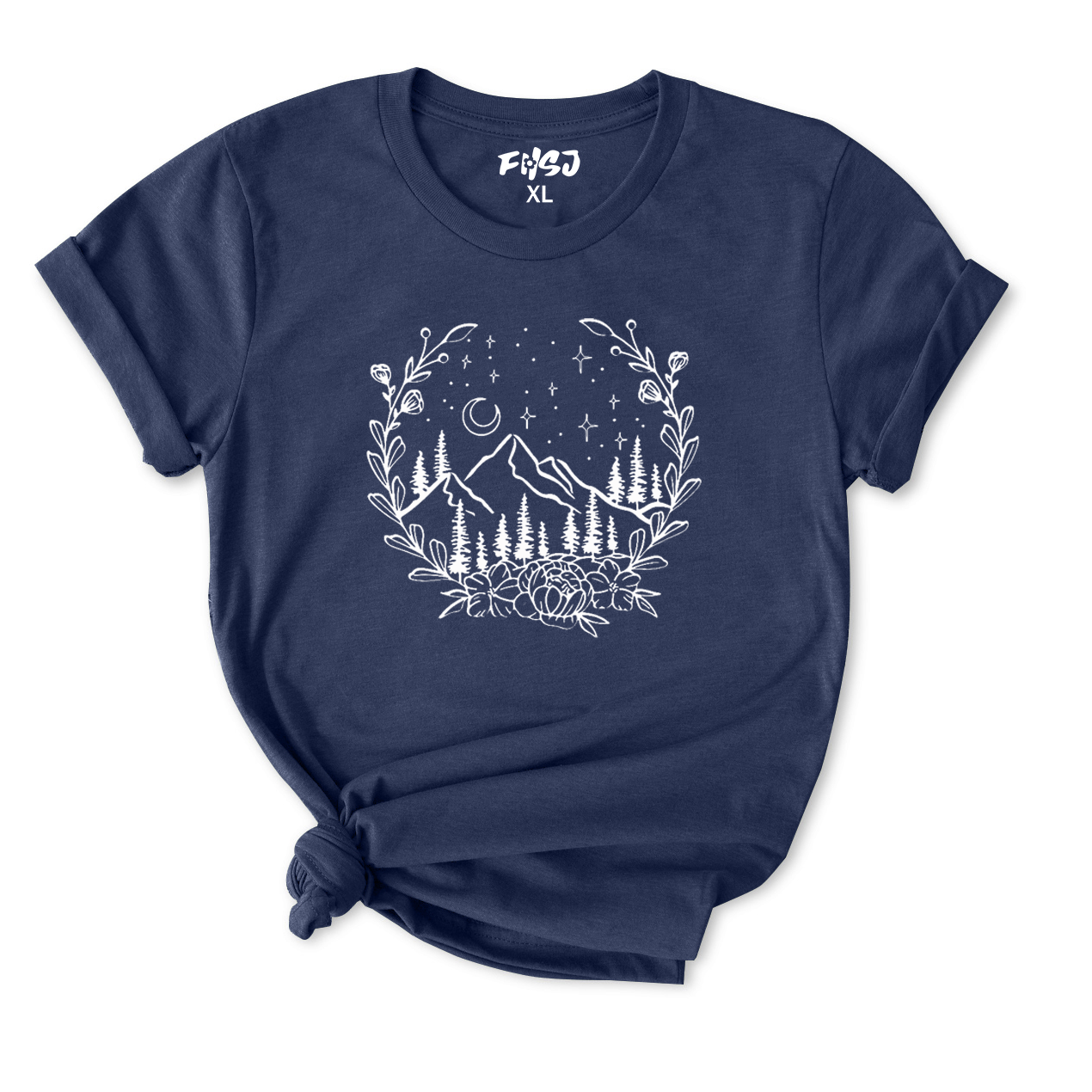 Mountain Moon Floral T-Shirt for Women