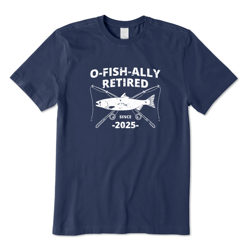 Personalized O-Fish-Ally Retired Since 2025 T-Shirt