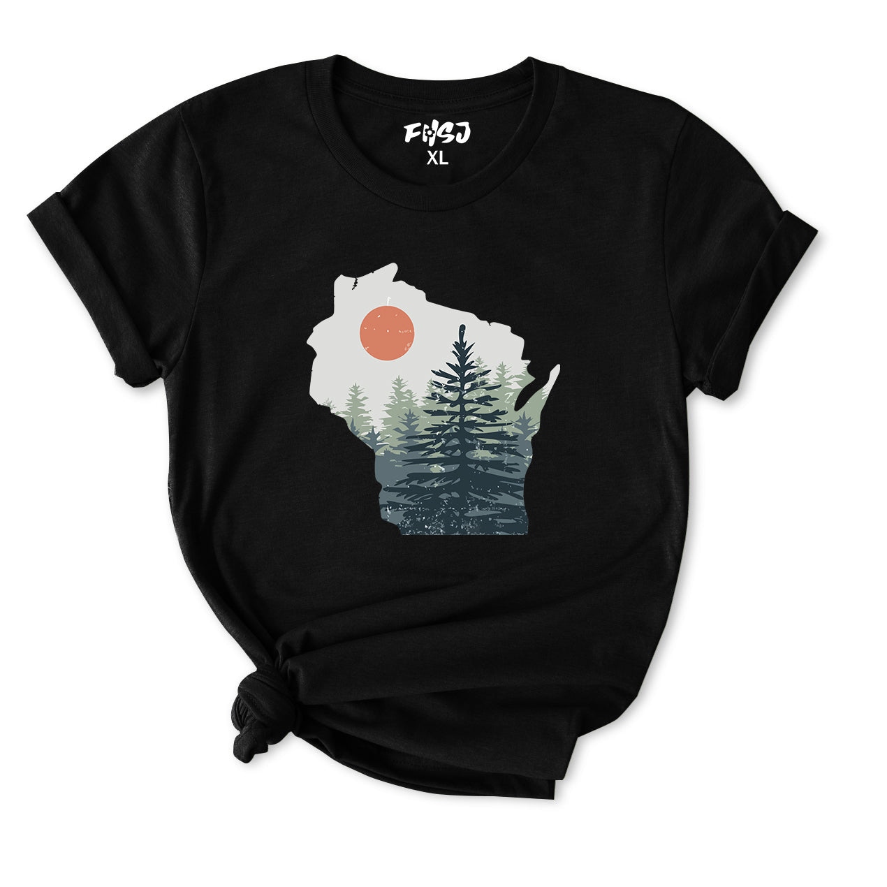 Wisconsin Pine Trees T-Shirt for women