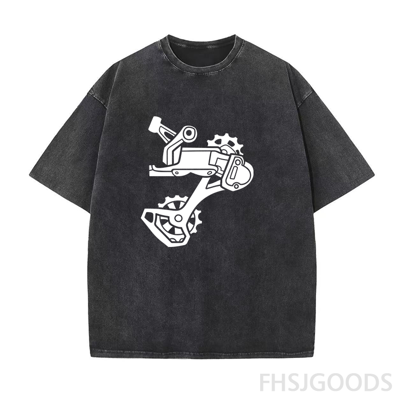 Rear Derailleur BIKE Unisex Distressed T-Shirt