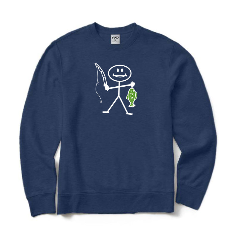 Happy Fishing Crewneck Sweatshirt