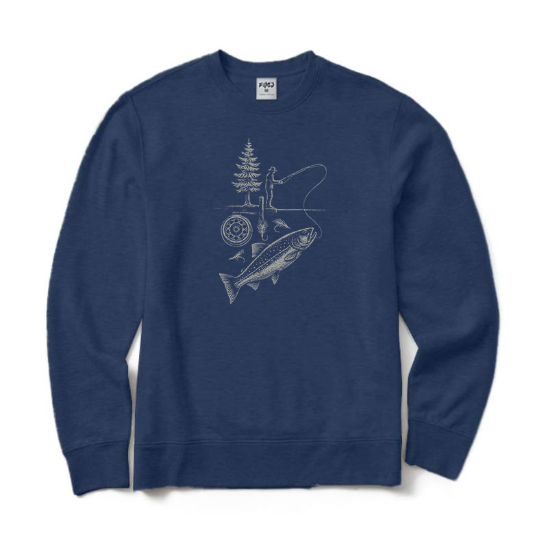 Fly Fishing Crewneck Sweatshirt