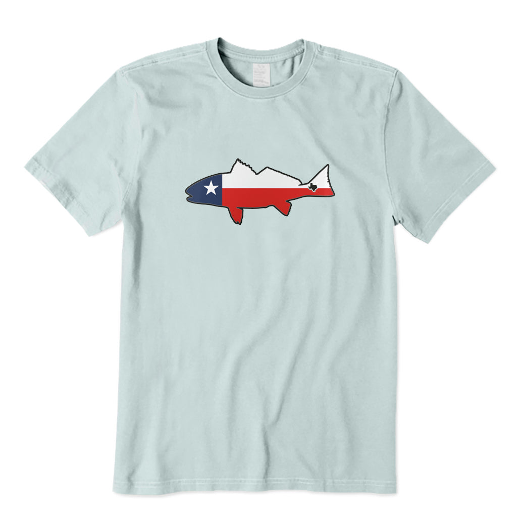 Redfish Texas Flag Fishing T-Shirt