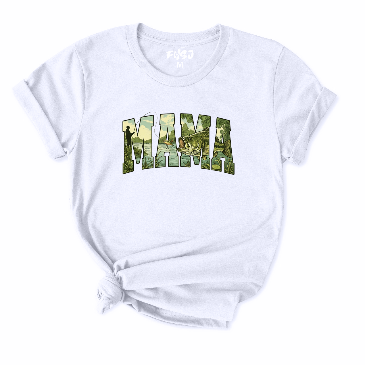Bass Fishing Mama T-Shirt for Women