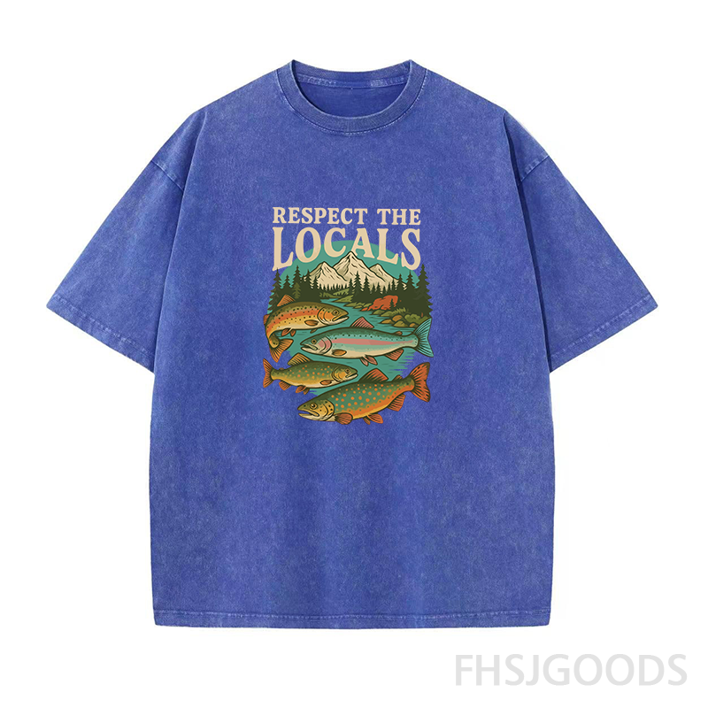 Respect The Locals Unisex Distressed T-Shirt