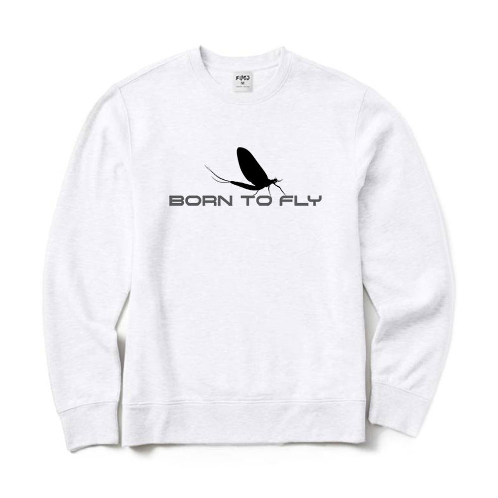 Fly Fishing Born To Fly Crewneck Sweatshirt