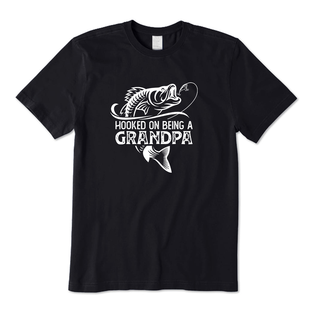 Hooked on being a Grandpa T-Shirt