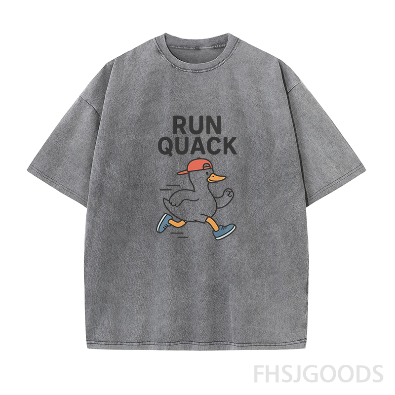 Silly Goose Running Unisex Distressed T-Shirt