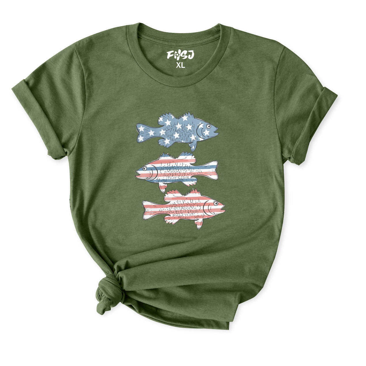Red White and Bass T-Shirt for Women