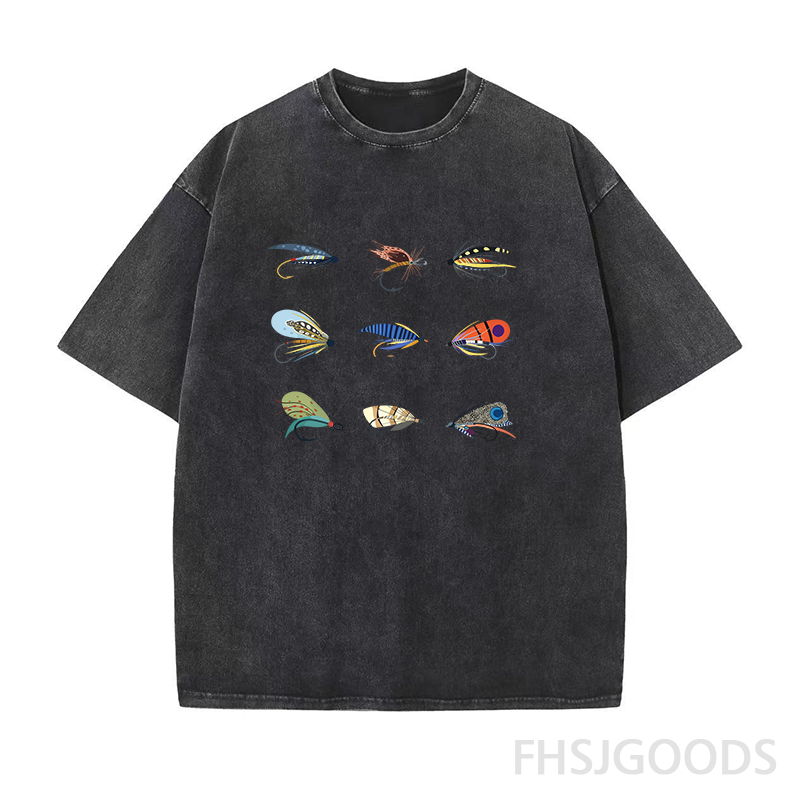 Trout Flies Unisex Distressed T-Shirt