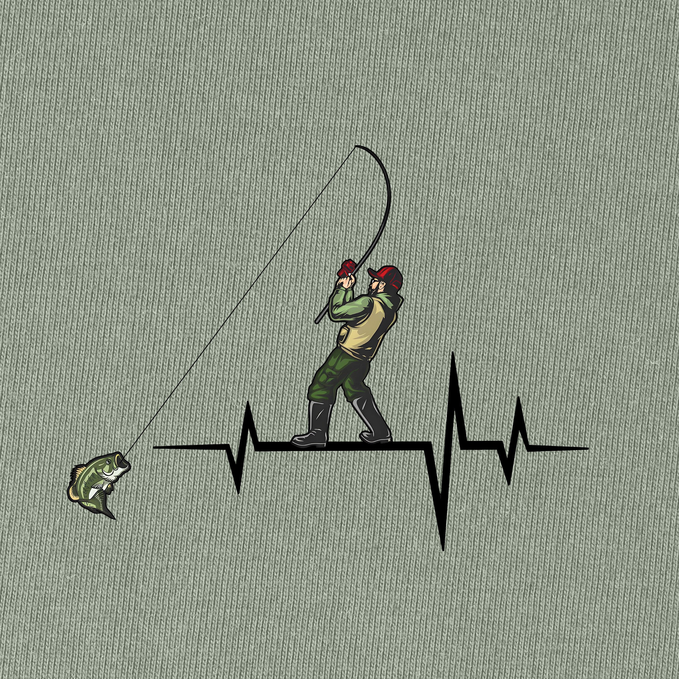 Fish Pulse Line Fishing Lover T-Shirt