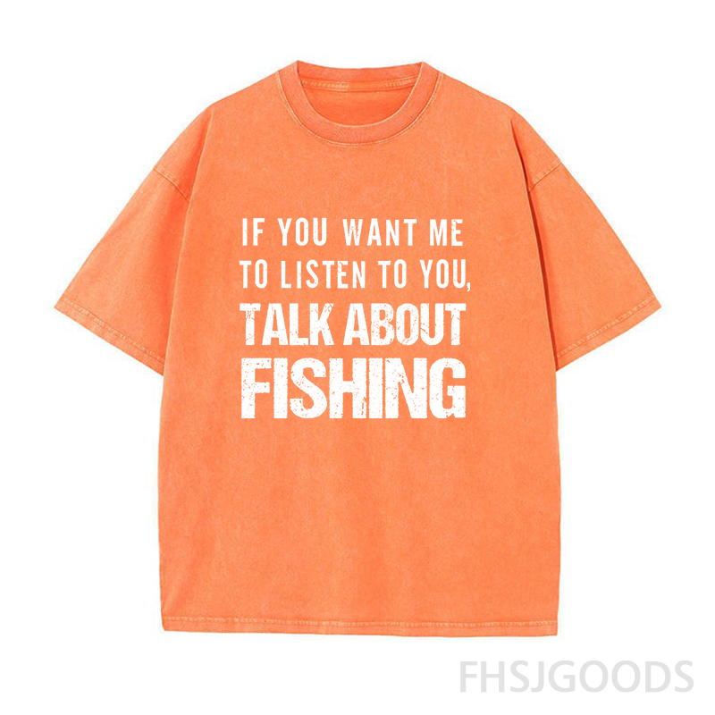 Talk About Fishing Unisex Distressed T-Shirt