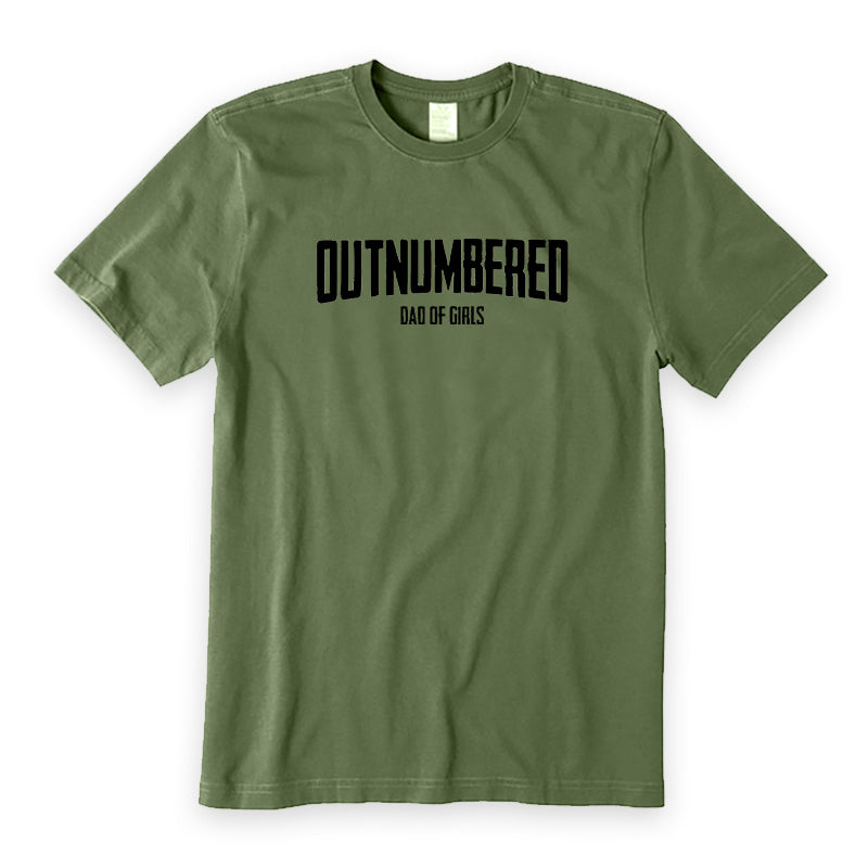 Outnumbered Dad of Girls T-Shirt