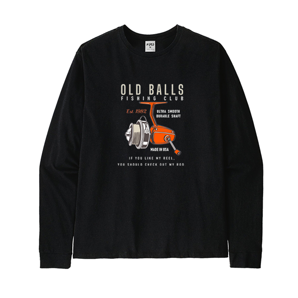 Old Balls Fishing Club Est. 1982 Long Sleeve T-Shirt