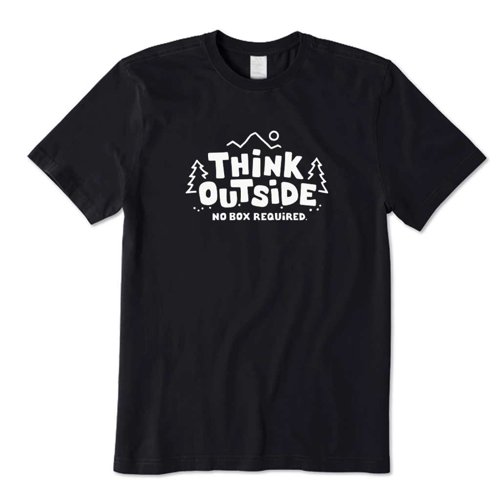 Think Outside No Box Required Hiking T-shirt