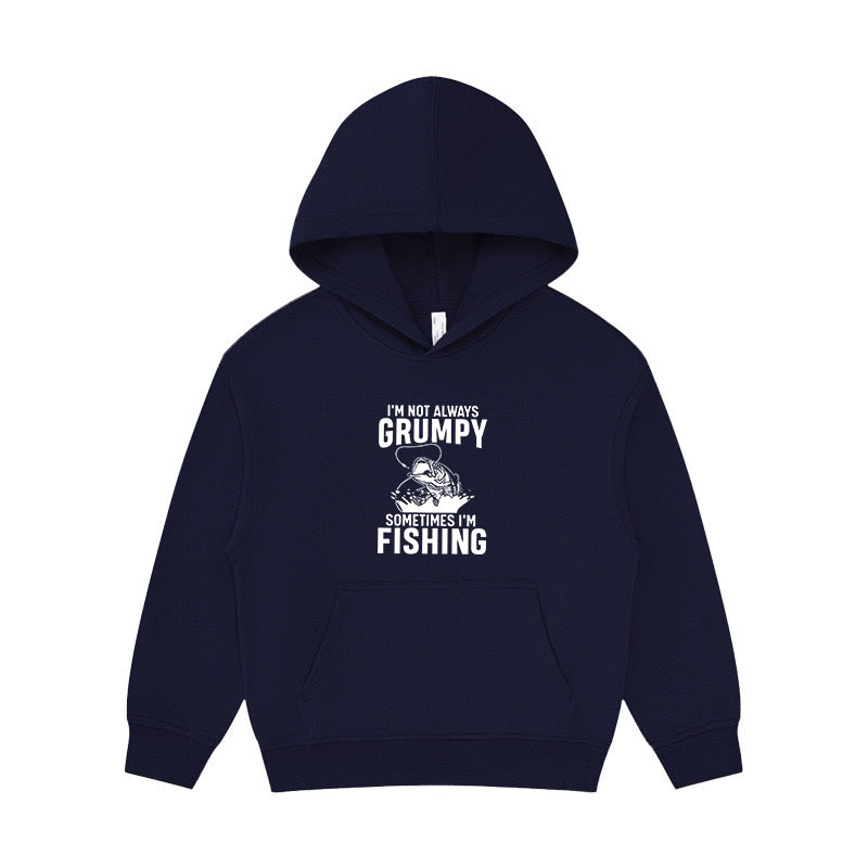 I'm Not Always Grumpy Sometimes I'm Fishing Kid's Hoodie